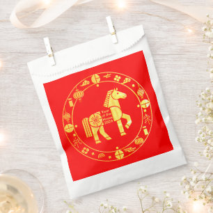 Gold Chinese new year 2026 Favour Bags