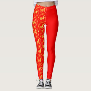 Gold Chinese new year 2026 Leggings
