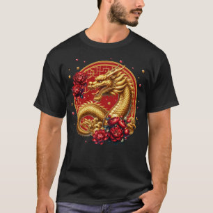 Gold Chinese New Year Dragon T-Shirt