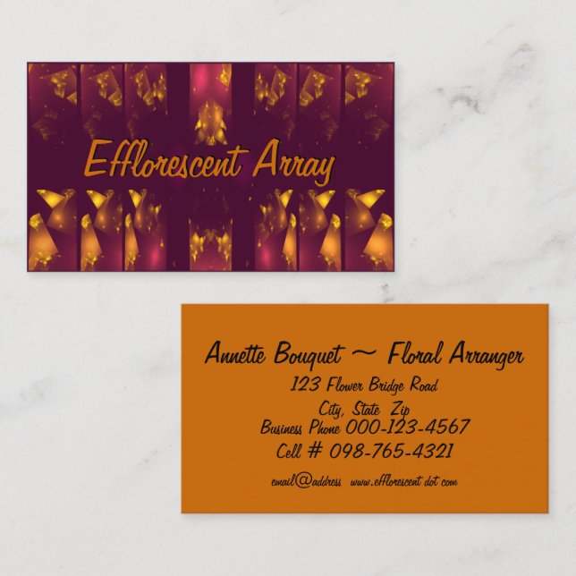 Gold Chips Artwork Business Card (Front/Back)