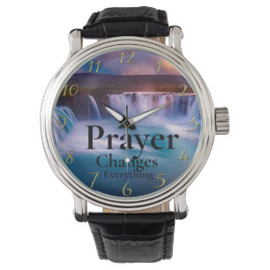 Gold Christian Faith Prayer Changes Everything Watch