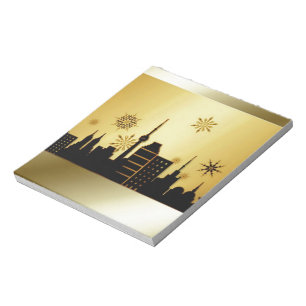 Gold Christmas Notepad