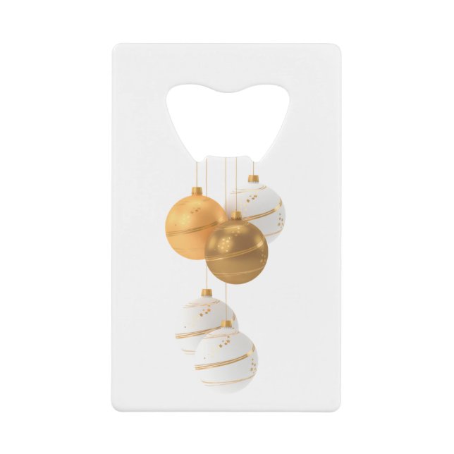 Gold Christmas Ornaments (Front)