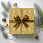 Gold Christmas Pattern#33 ID1009 Wrapping Paper<br><div class="desc">If you are wondering what colour combinations to pick for your Christmas decor and gift wrap supplies this year, I've created collections of coordinating patterns to make life just a bit easier. This elegant background texture design has a crinkled gold foil effect in gold. Search ID1009 to see other products...</div>