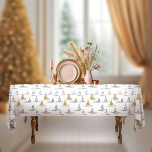 Gold Christmas Pattern#5 ID1009 Tablecloth