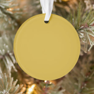 Gold Circle Acrylic Ornament