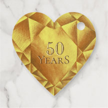 Gold Citrine Watercolor Heart Wedding Anniversary