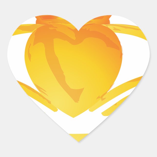 gold claddagh ring heart sticker (Front)