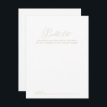 Gold Classy Chic Wedding Bucket List Cards<br><div class="desc">These gold classy chic wedding bucket list cards are the perfect activity for a rustic wedding reception or bridal shower. The simple and elegant design features classic and fancy script typography in gold. 

Change the wording to suit any life event. Bucket list sign is sold separately.</div>