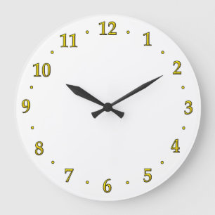 Gold Clock Number Face Template Use Your Design