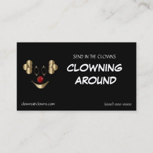 Gold Clown Logos Templates Business Card