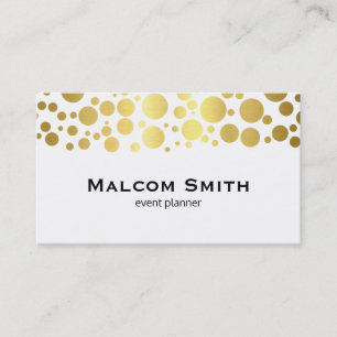 Gold Cluster Lux Shimmer, white Business Card
