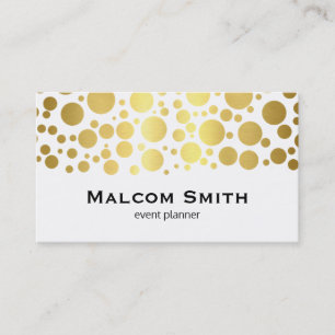 Gold Cluster Lux Shimmer, white II Business Card