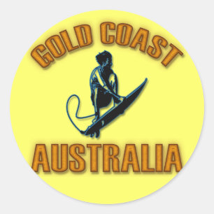 GOLD COAST AUSTRALIA CLASSIC ROUND STICKER
