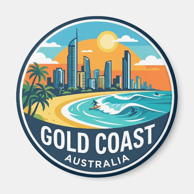 Gold Coast Australia Magnet (Front)