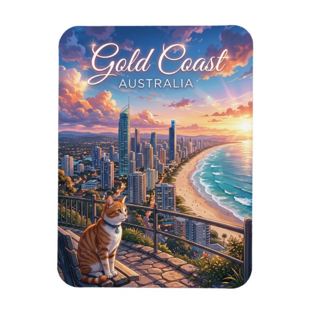 Gold Coast Australia Magnet (Vertical)