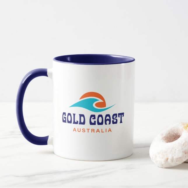 Gold Coast Australia Mug (With Donut)