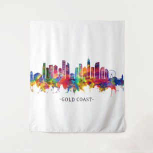 Gold Coast Australia Skyline Tapestry