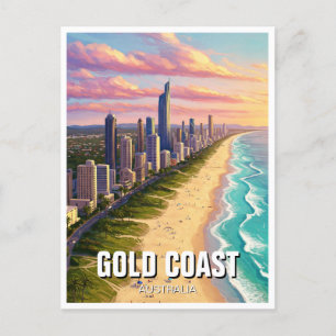 Gold Coast Australia Travel Postcard