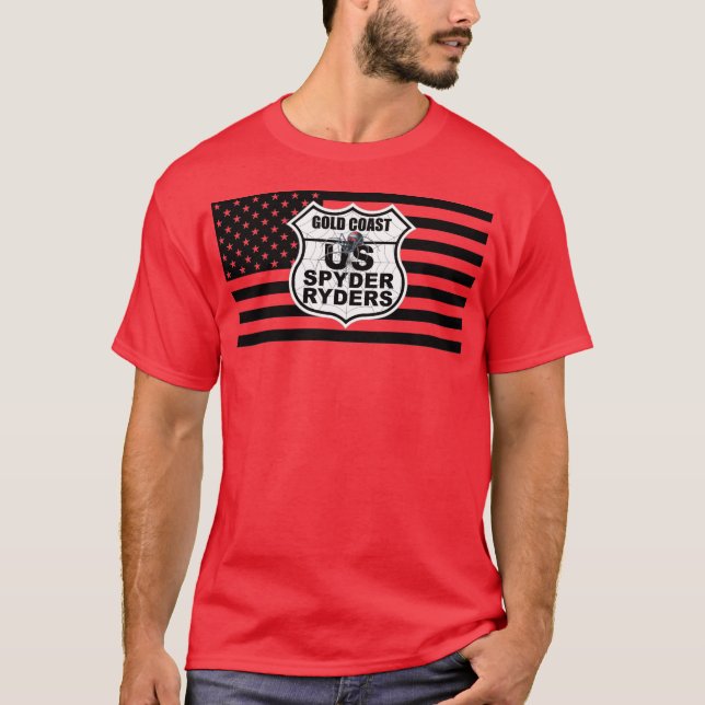 Gold Coast Chapter - Black Flag & Logo T-Shirt (Front)