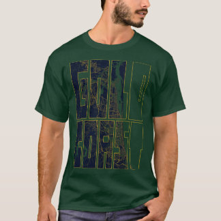Gold Coast City Map of Queensland friend T-Shirt