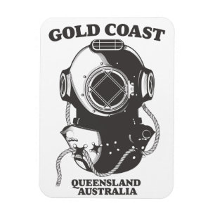 Gold Coast Queensland Australia diving poster Magnet