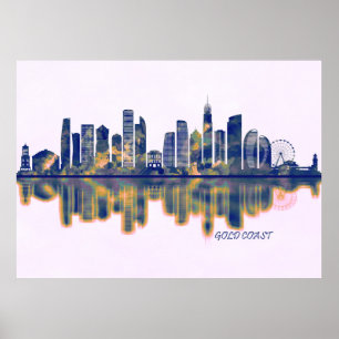 Gold Coast Skyline Poster