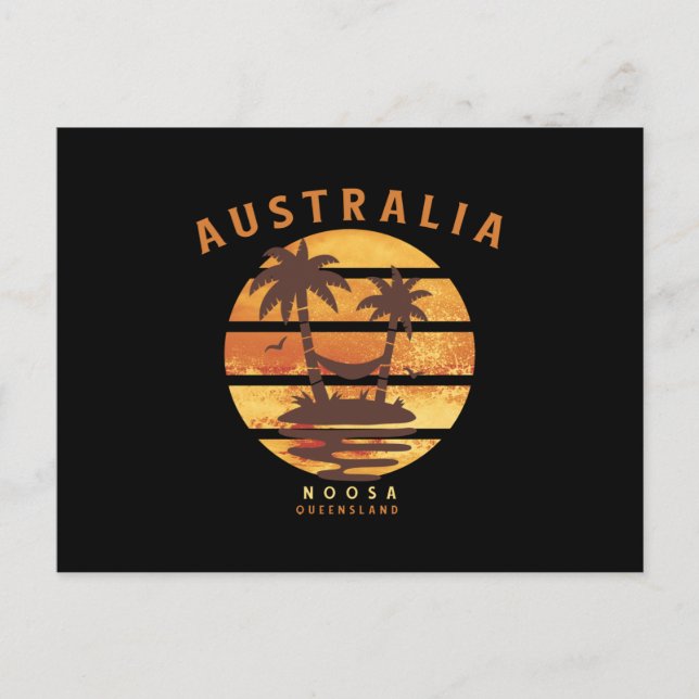 Gold Coast Sunset Noosa Queensland Postcard (Front)