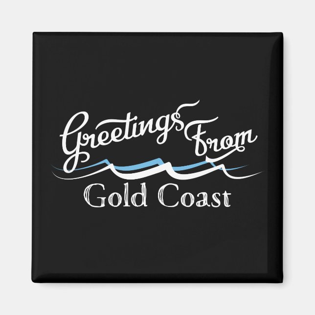 Gold Coast Water Waves Magnet (Front)