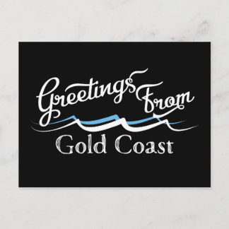 Gold Coast Water Waves Postcard