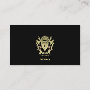 Gold Coat Of Arms Business Card