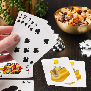 Gold Coin Purse Playing Cards