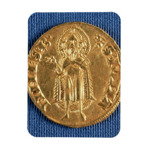 Gold coin, with St. John the Baptist, 16th century Magnet
