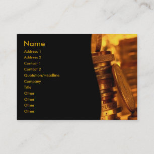 Gold Coins Business Card