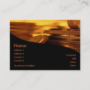 Gold Coins Business Card