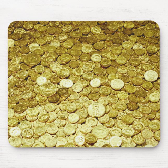 gold coins mouse pad (Front)