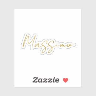Gold Color Calligraphy Elegant Plain Name