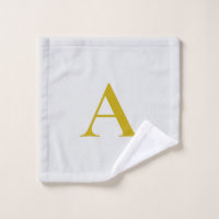 Gold Color Custom Monogram Initial Letter