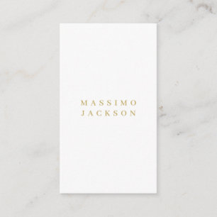 Gold Color Minimalist Professional Serif Font Enclosure Card