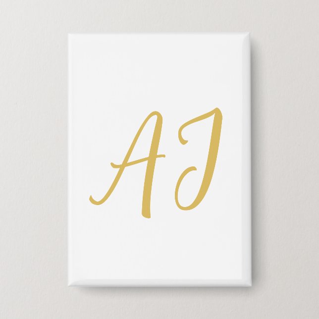Gold Color Monogram Professional Classical Initial (Front)