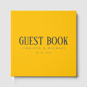 Gold Color Professional Modern Elegant Guest Book