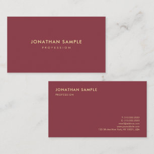 Gold Color Text Elegant Minimal Design Luxurious Business Card