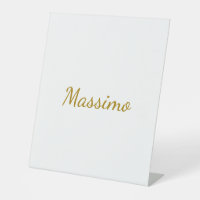 Gold Colour Calligraphy Elegant Plain Simple Name