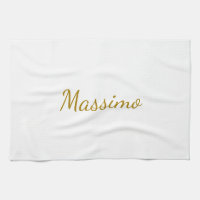 Gold Colour Calligraphy Elegant Plain Simple Name