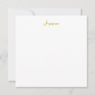 Gold Colour Calligraphy Professional Name Flat Car