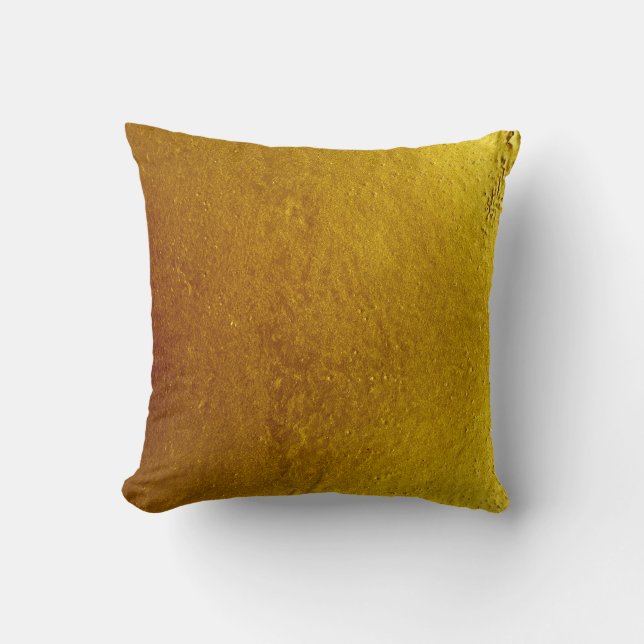 Gold colour cement wall texture background abstrac cushion (Front)