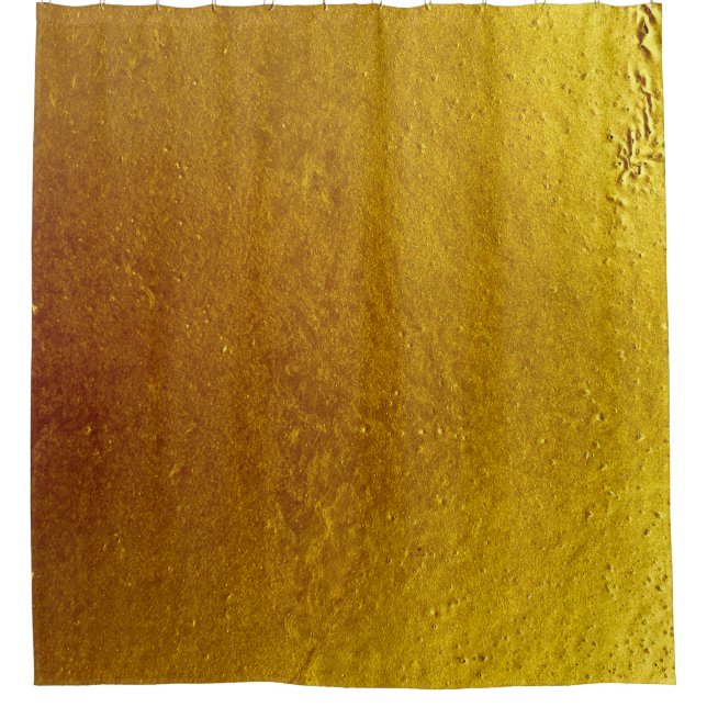 Gold colour cement wall texture background abstrac shower curtain (Front)