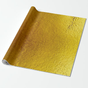 Gold colour cement wall texture background abstrac wrapping paper