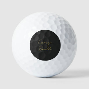Gold Colour Grey Classical Personal Customise Chic Golf Balls