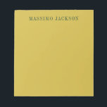 Gold Colour Minimalist Plain Modern  Notepad<br><div class="desc">An ideal design for those looking for an aesthetic look. It immediately stands out with its extremely simple and elegant appearance.</div>